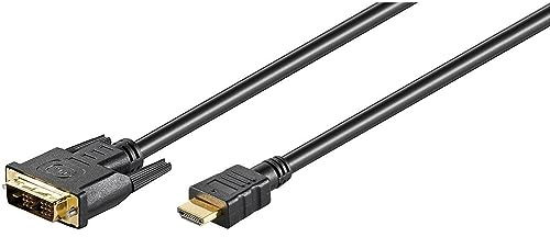 Goobay 51580 - Cable DVI-D/HDMI, 2 m, color dorado