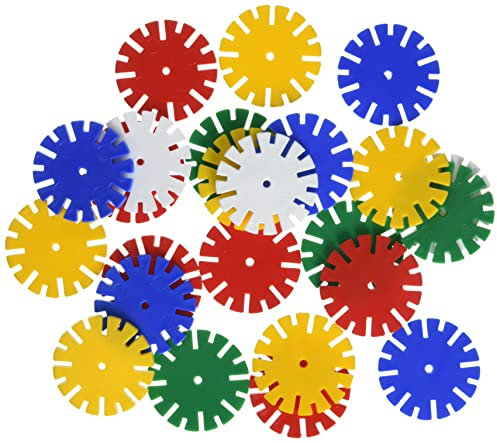 Lena 35890 Bastelset Rondi, Steckelemente ca. 45 mm, Steckbausteine ca. 500 gr., Steckbauspiel für Kinder ab 2 Jahre, Konstruktionssteckspiel mit farbigen Kunststoffelementen