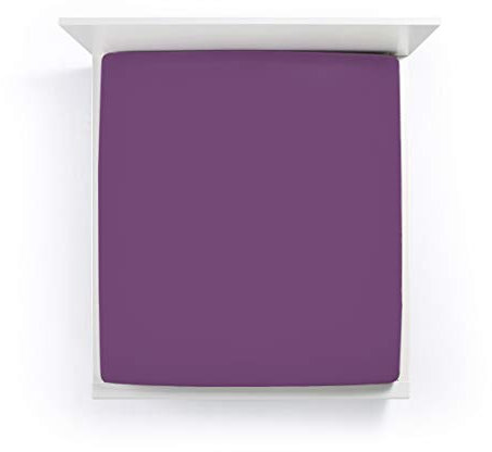 Formesse Bella Donna Jersey Spannbetttuch , Größe:90x190-100x220 cm;Farbe:0543 Brombeer