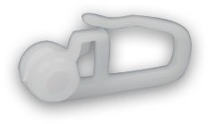 Gardinenröllchen weiß Kunststoff Gardinenrollen 100 Stück Gardinenzubehör für Kräuselband Vorhang #195