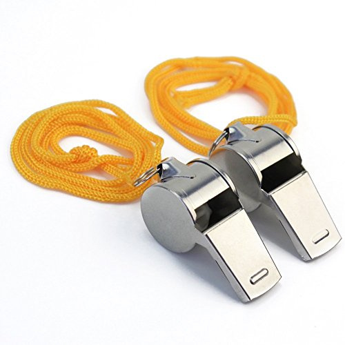 2 x Metal Whistle – Referee Sport Camping Hunting Military Police