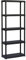 Art Plast Regal aus Kunststoff, schwarz, schwarz, T70/5