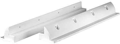Offgridtec Spoiler Solar Dachhalterung Set von 2 (55 x 8,9 x 6,5 cm), Heavy Duty ABS PV Halterung für Solarmodule, Leicht & Stabil, Vorgebohrte Montageschraubenlöcher, Wetterfest & Langlebig, Weiß
