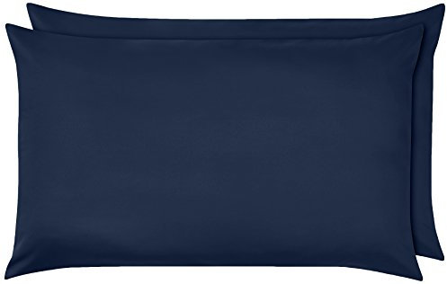 Amazon Basics Mikrofaser-Kissenbezüge, 50 x 80 cm, 2er-Pack, Marineblau
