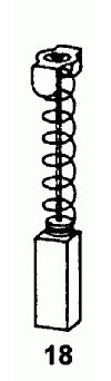 Brosses en carbone pour outils Makita 6,5 x 13,5 x 16 mm, ref. Makita CB 153/155/161, 181044/1048 & 30020/26, Scie pour Makita HR5000 & hr6000, machines MAKITA rabot, ponceuse, Scie, Perceuse, tournevis, uzw., avec arrêt automatique