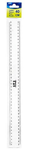 TSI 46040 Lineal 40 cm genomskinlig