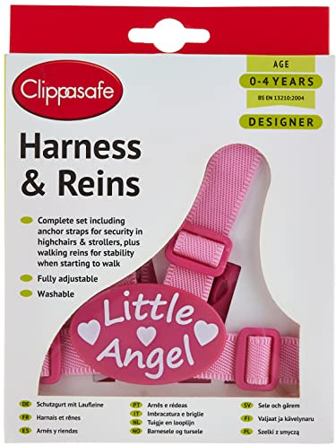 Clippasafe Easy Wash Harness & Reins (Little Angel)