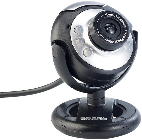 Webcam USB HD SXGA à 6 LED [Somikon]