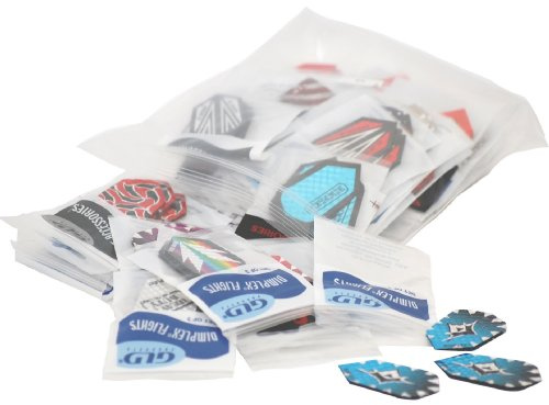 Viper Assorted Dimplex Dart Flights: 50 Sets of Slim Flights, 150 Pieces