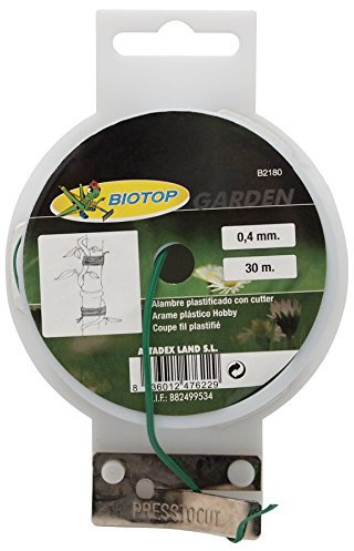 Biotop Garden B2180, Alambre plastificado Multicolor, largura 30 m, diámetro 2.2 mm