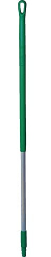 Vikan 29352 Aluminum Handle with Threaded Tip, 1-7/32 Diameter, 51, Green