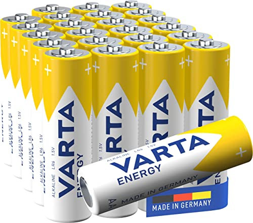 Varta Energy 4106229224 AA Stilo LR06 Batterie Alcaline, Confezione da 24 Pile, Blister risparmio