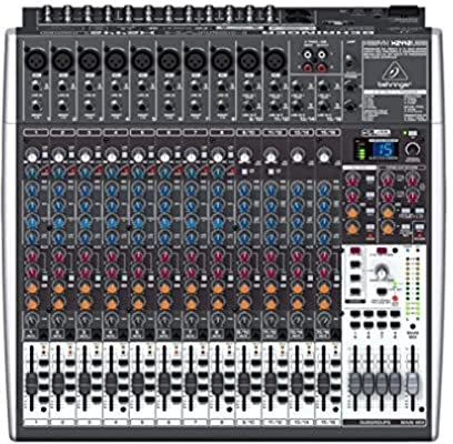 Behringer XENYX X2442USB Premium 24-Input 4/2-Bus Mixer with XENYX Mic Preamps and Compressors, British EQ, 24-Bit Multi-FX Processor and USB/Audio Interface, Compatible with PC and Mac