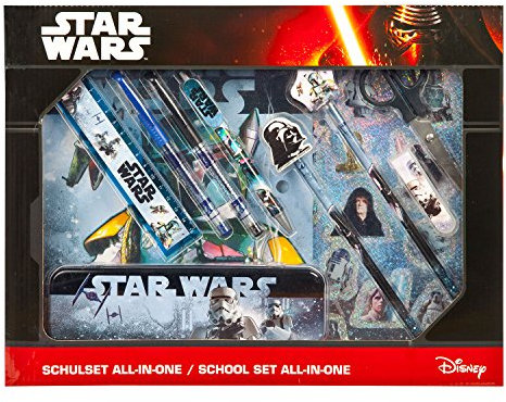 Undercover SWHX1141 - All-in-One Star Wars Schulset, 14-teilig, blau