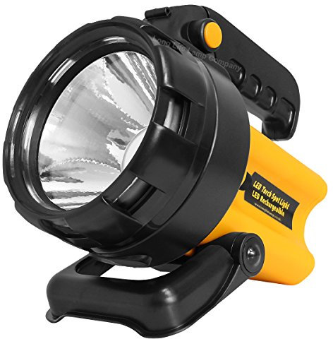 Rechargeable 3W LED Work Light Torch Large Super Bright 80 Meter Beam Power Spotlight Hand Lamp