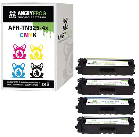 4X Toner Made in Germany ersetzen Brother TN325 BK/ C/ M/ Y - für Brother DCP 9055 CDN, DCP 9270 CDN, HL 4140 CN, HL 4150 CDN, HL 4570 CDW, HL 4570 CDWT, MFC 9460 CDN, MFC 9465 CDN