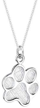 Elli Halskette Damen Pfote Anhänger Symbol Hund in 925 Sterling Silber