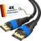 KabelDirekt – 4K DisplayPort Kabel – 10m – DP Kabel, in Deutschland entwickelt – Erhältlich in 0,5-10m (Display Port Monitorkabel für PC/Laptop, 4K@60Hz, Gaming bei 144Hz, Dolby Audio, schwarz)