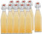 hocz 10 Bügelflaschen Glasflaschen 500ml Typ A mit Bügelverschluss zum Selbstbefüllen Bügelflasche Smoothie