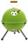 Preiswert&Gut Kugelgrill Green Ø31,5 x 43 cm mit 3 Standbeine Edelstahl Leichtgewicht und herrausnehmbares Grillrost 29 cm Minikugelgrill