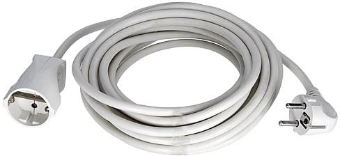 EGB Schutzkontakt-Verlängerung 3X1,5 weiß 7,5 m