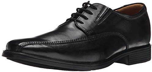Clarks Tilden Walk, Zapatos para Hombre, Piel Negra, 45 EU
