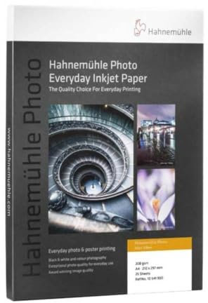 Hahnemühle Photo Matt Fibre, 200 g/m², DIN A4, 210x297 mm, warmweiß, Fotopapier, 25 Blatt