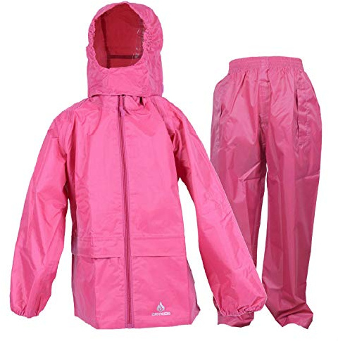 DRY KIDS jacket and trouser set raspberry pink 13/14yrs