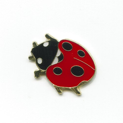 Marienkäfer Ladybug Insekt Tiere Glücksbringer Metall Button Pin Anstecker 0498