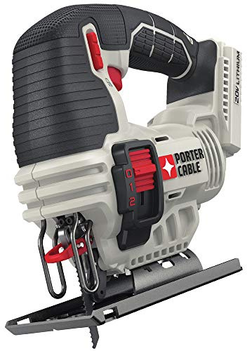 PORTER-CABLE 20V MAX Cordless Jigsaw, up to 2,500 SPM, Bare Tool Only (PCC650B)