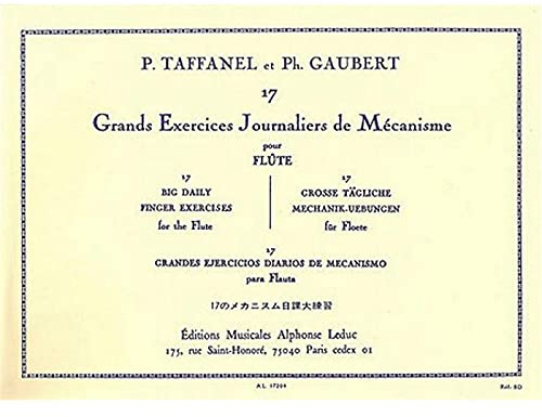 17 grandi esercizi giornalieri di meccanismo per flauto traverso, Taffanel e Gaubert, stock 2