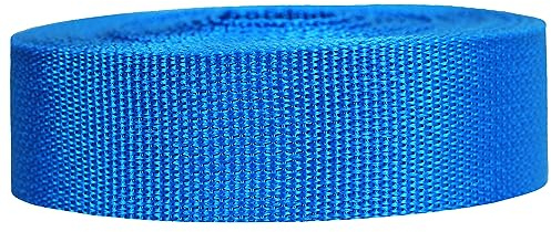 Strapworks Lätt polypropenband – polyband för utomhusbruk, gör-det-själv-reparation av utrustning, husdjurshalsband, hantverk – 3,8 cm (1,5 tum) x 45 meter (50 yard) - Havsblått (Pacific Blue)