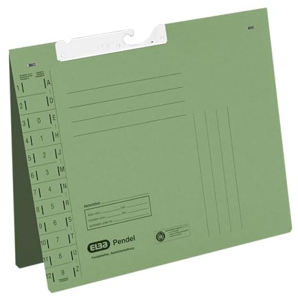 ELBA Pendelhefter, Manilakarton, grün, 50er Pack