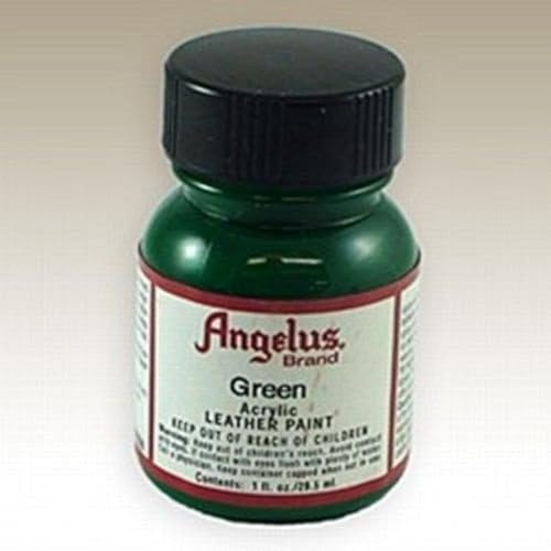 Angelus Acrylic Leather Paint Green Size: 1 onza