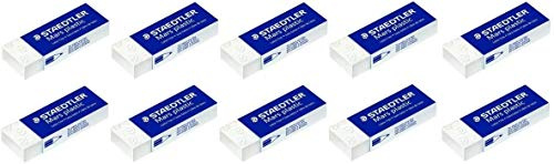 10 x Staedtler Mars Plastic Pencil Eraser Rubbers School Office Drawing