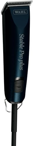 Wahl Professional Animal Stable Pro Plus Horse Clipper Kit (#9774) - Premium Horse Clippers - Horse Grooming Supplies - Lightweight, Quiet, Cool Clippers - 3,200 SPM - 1 Speed