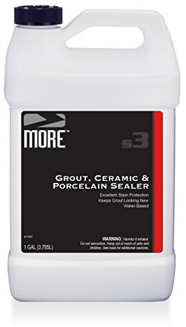 MORE Grout, Ceramic & Porcelain Sealer - Water Based Formula for StainProtection [Gallon / 128 oz]