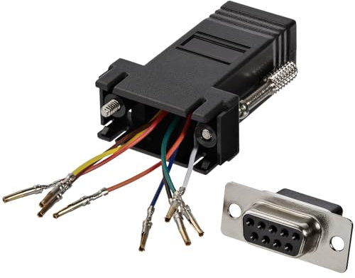 StarTech.com GC98FF DB9 auf RJ45 Modular Adapter (Bu/Bu) Schwarz