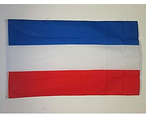 AZ FLAG - Drapeau République Fédérale de Yougoslavie - 150x90 cm - Drapeau Yougoslave 100% Polyester Avec Oeillets Métalliques Intégrés - Pavillon 110 g