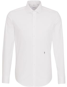 Seidensticker men's business shirt - shaped fit - non-iron - Kent collar - long sleeves - turn-up cuffs - 100% cotton