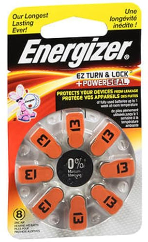 Energizer AZ13DP-8 Hearing Aid Battery-8PK HEARING AID BATTERY