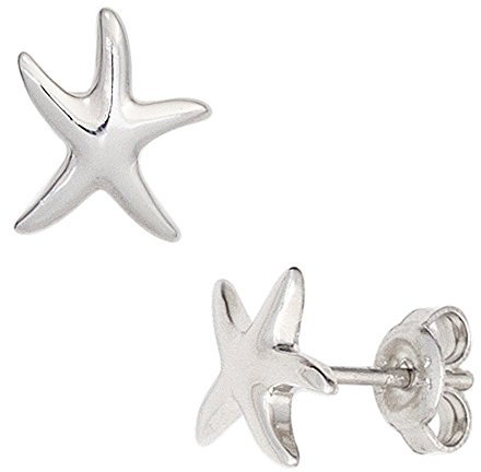 Jobo Damen-Ohrstecker Seestern aus 925 Sterling Silber