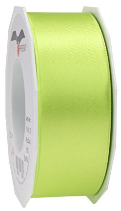 Präsent C.E. Pattberg Satin hellgrün, 25 m Satinband zum Einpacken von Geschenken, 40 mm Breite, Geschenkband zum Dekorieren & Basteln, Dekoband, Anlass