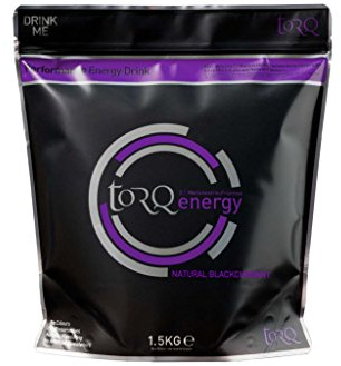 Torq Bebida energética isotónica de grosella negra natural - Polvo de electrolitos Bebidas energéticas con alto contenido de carbohidratos 30 g por 500 ml y sodio - 45 porciones - 1,5 kg