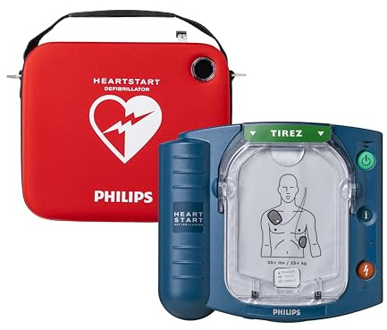 Defibrillatore Philips HeartStart HS1 con custodia slim, M5066A-C02