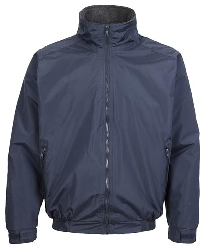 Fort - Harris Jacket - Navy Jacket - Medium - Waterproof Jacket - Zipped Pockets - Stylish & Comfortable - Lightweight - Fleece Lined - Ideal for Work
