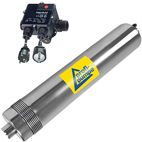 Rain Water Pump Submersible Pump Rain Star Super 750/900, 25 m Cable, Cistern Pump for Rain Water Use, Rain Tank, Cistern, Rainwater Tank (Pump Rain Star Super 750 with Flow Switch FLUOMAC®)