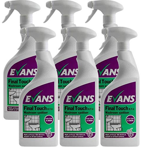 Evans Vanodine Final Touch Washroom Cleaner RTU 750ml - Case of 6