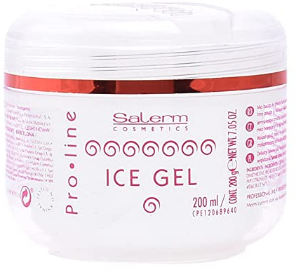 Salerm Cosmetics Pro Line Ice Gel Tratamiento Capilar - 200 Ml, Blanco, Aloe