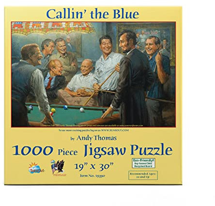 Republikaner-Billard - Andy Thomas 1000 Teile Querformat Puzzle - Sunsout